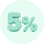 주말에는 5% 할인 더!