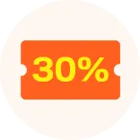 30% 쿠폰 하이라이트