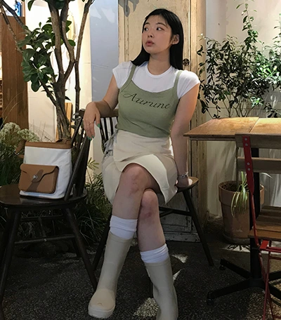 하고에디트 엠디착용