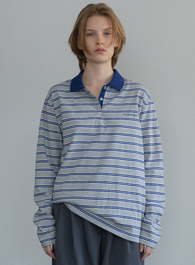 SIENNE Andy Pique T-shirt (Melange Gray)