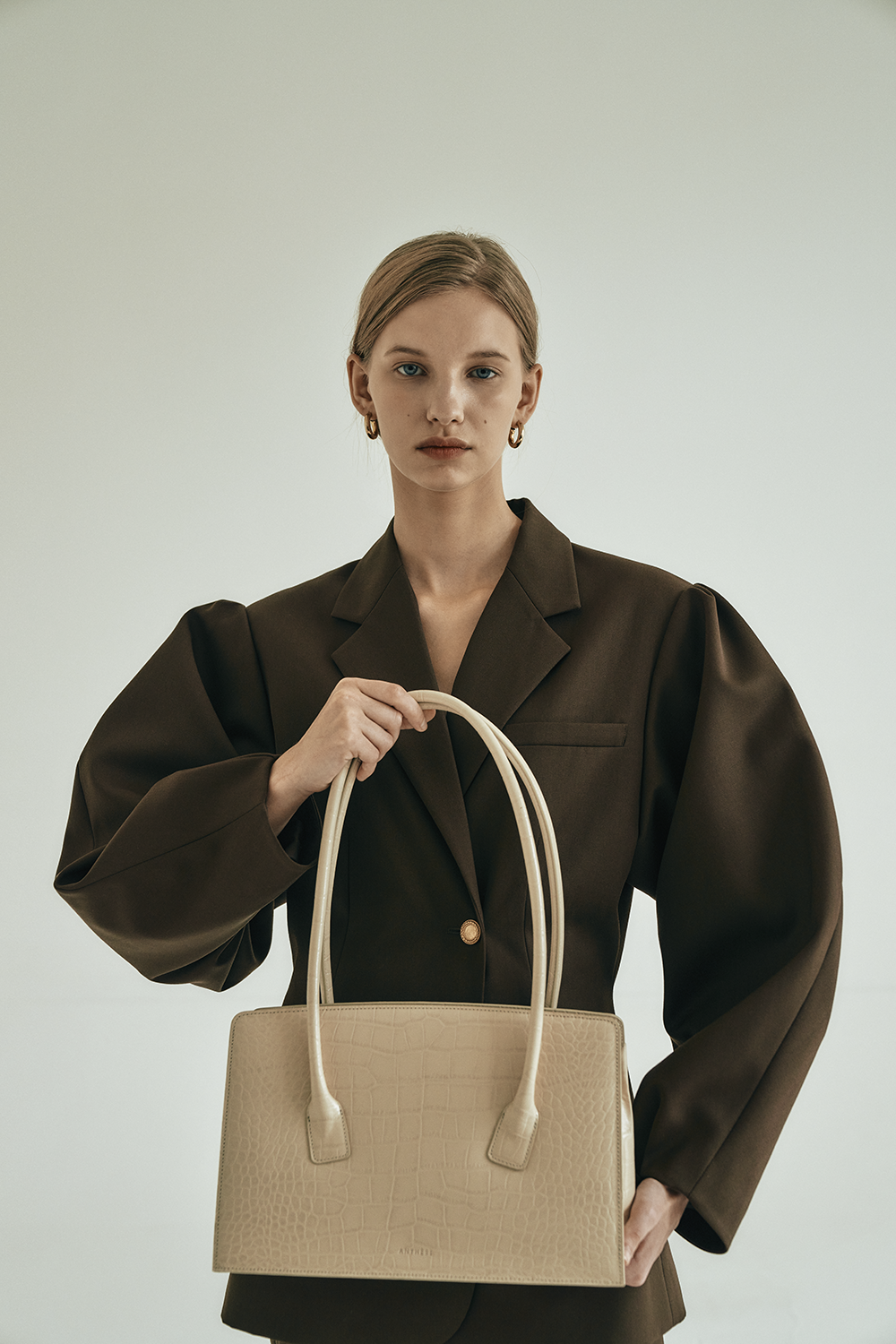 anthese Feuille classic bag, sand beige :상세정보 - HAGO(하고)
