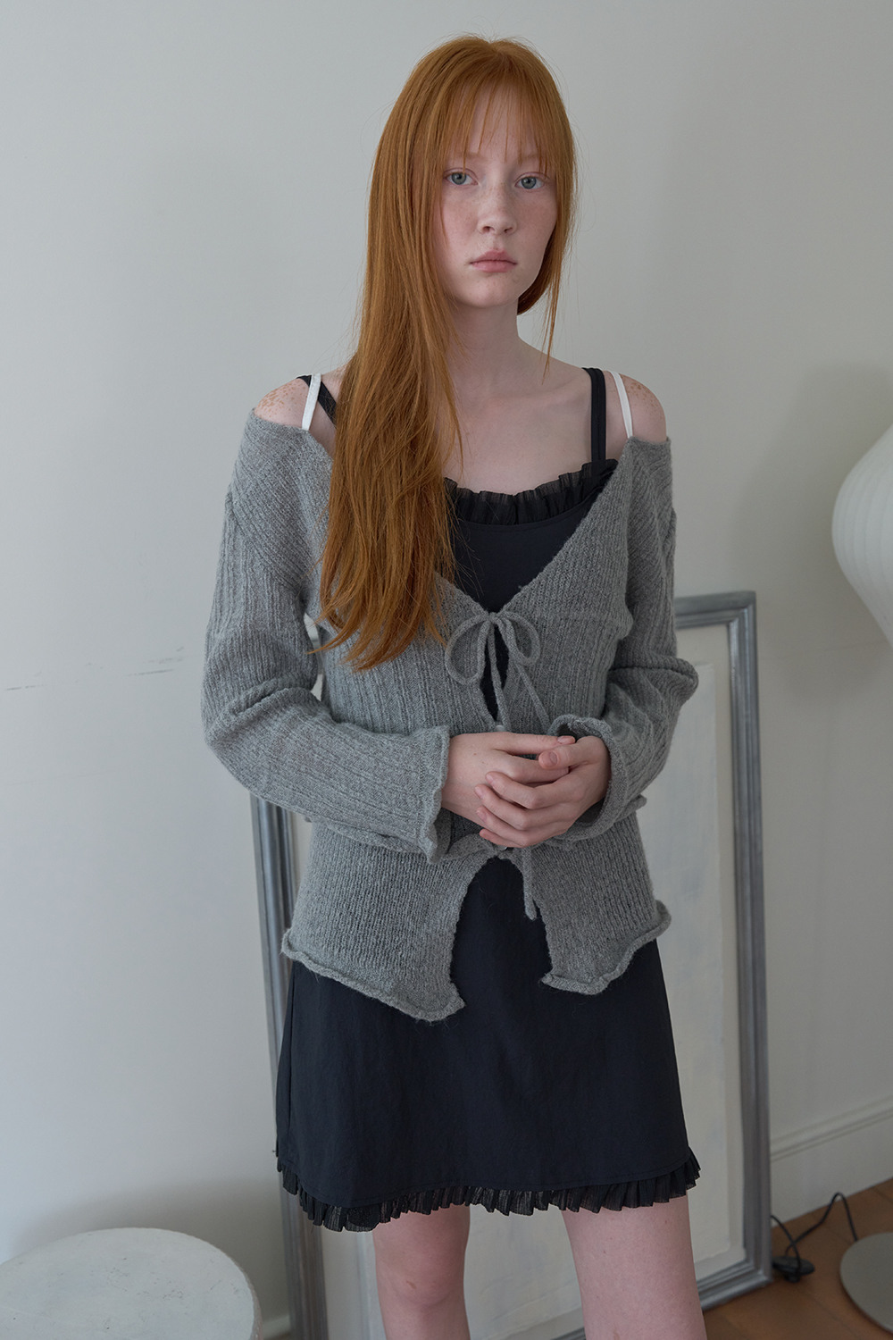 SOFT SEOUL ♥ LAYERED FRILL BUSTIER ONE PIECE /追跡付 SOFT SEOUL-LAYERED FRILL BUSTIER ONE PIECE [BLACK]│삼성물산