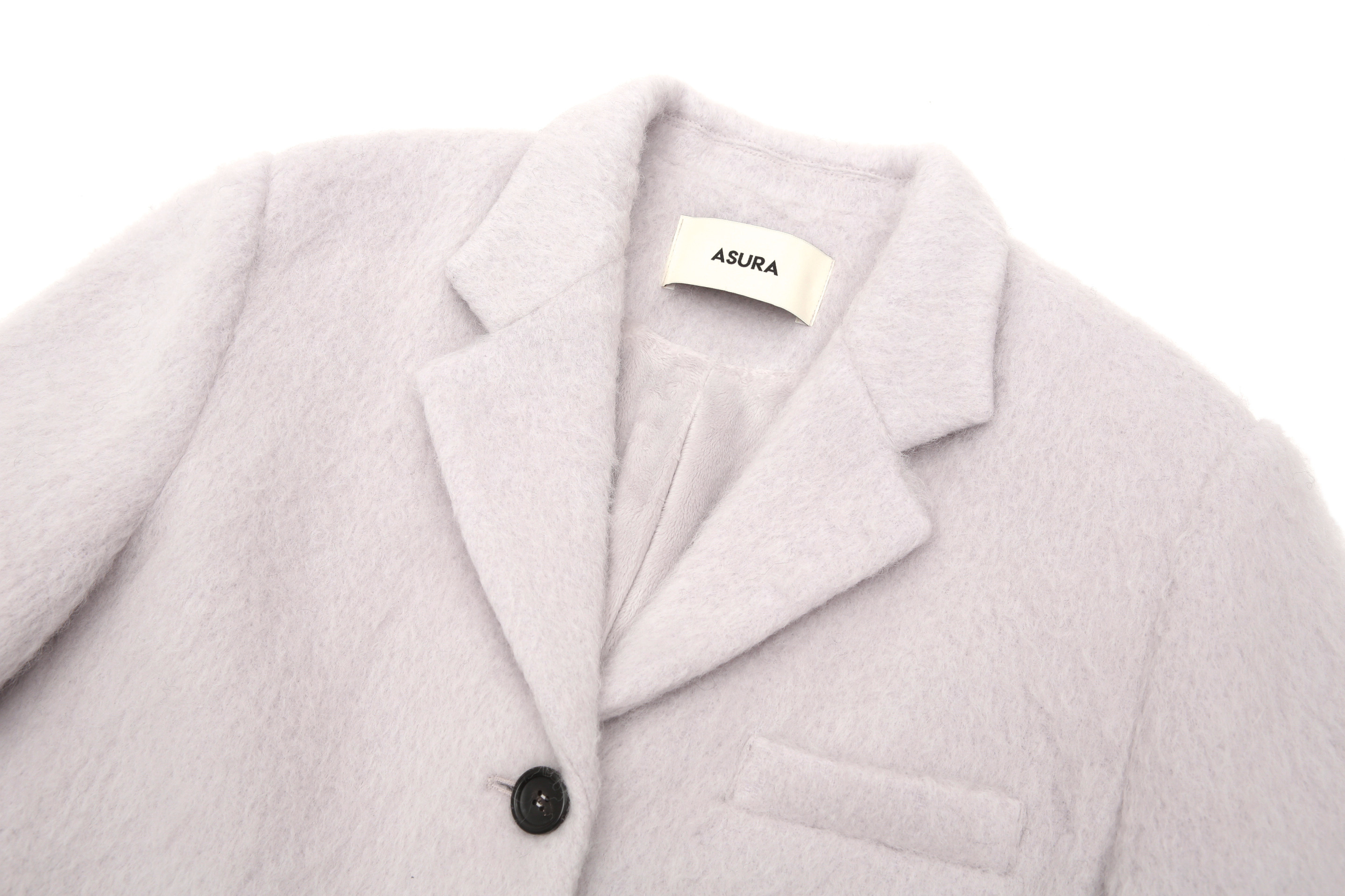 ジャケット・アウター ASURA MOHAIR WOOL JACKET (MELANGE GREY) MUSINSA | ASURA Mohair wool jacket [LIGHT GRAY]