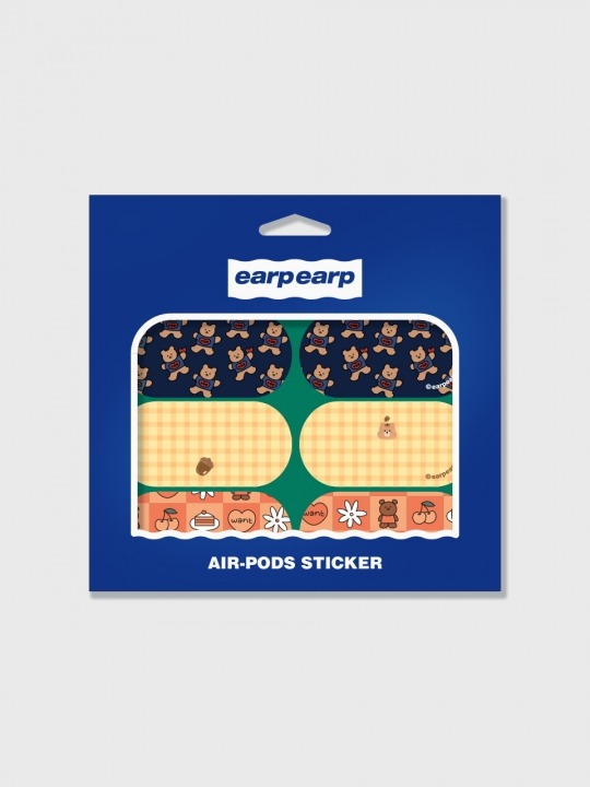 [어프어프] Earpearp air pods sticker pack-green - HAGO(하고)