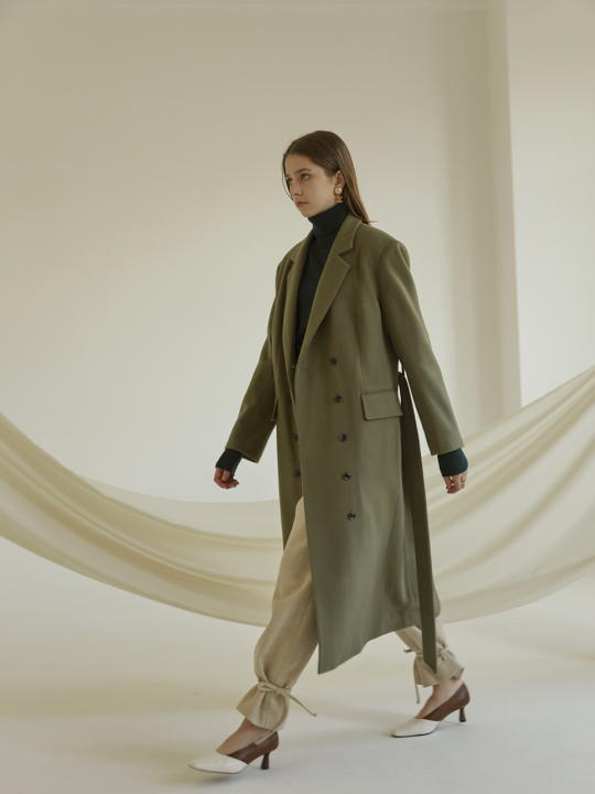 anthese vrite long coat, soft khaki - 하고 anthese vrite long coat, soft khaki