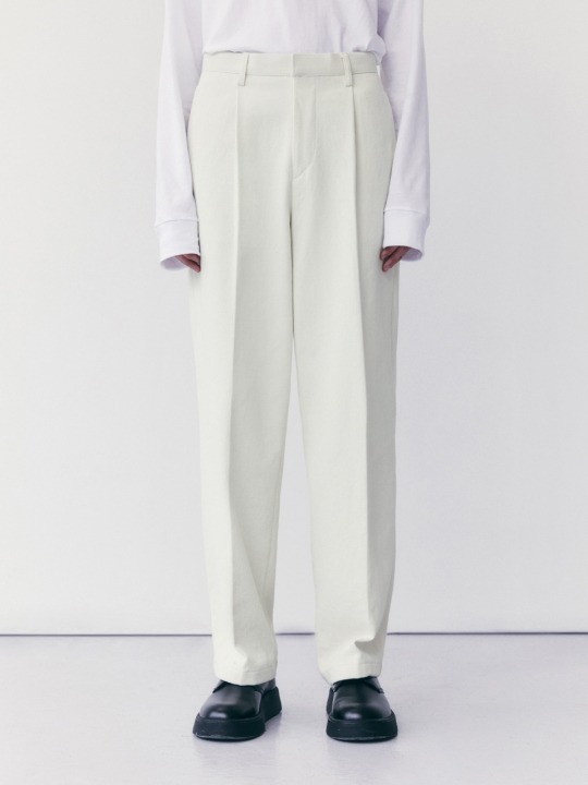 ORGANIC WHITE PANTS_WHITE 하고