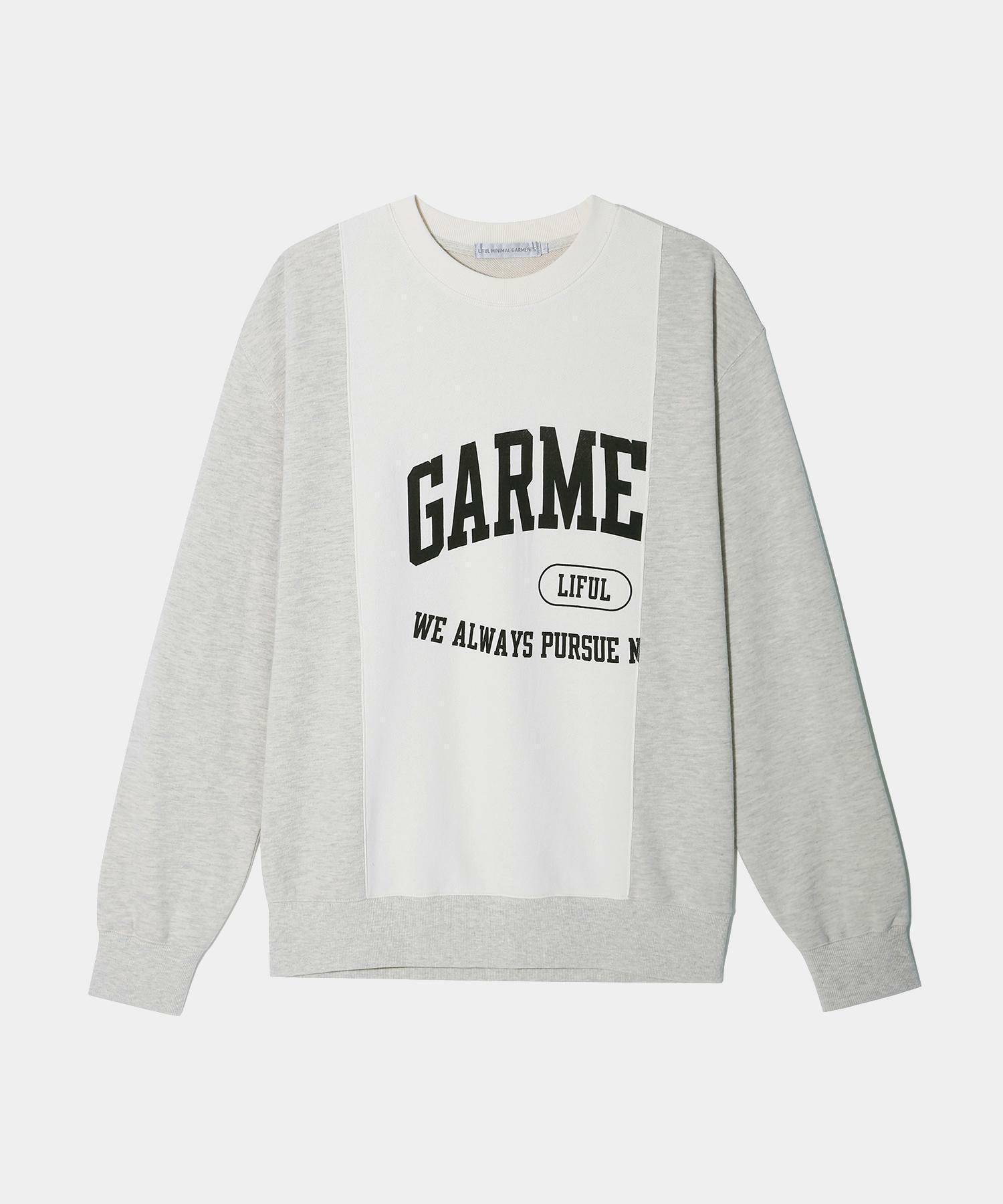 COLLEGE MIX SWEATSHIRT gray 하고
