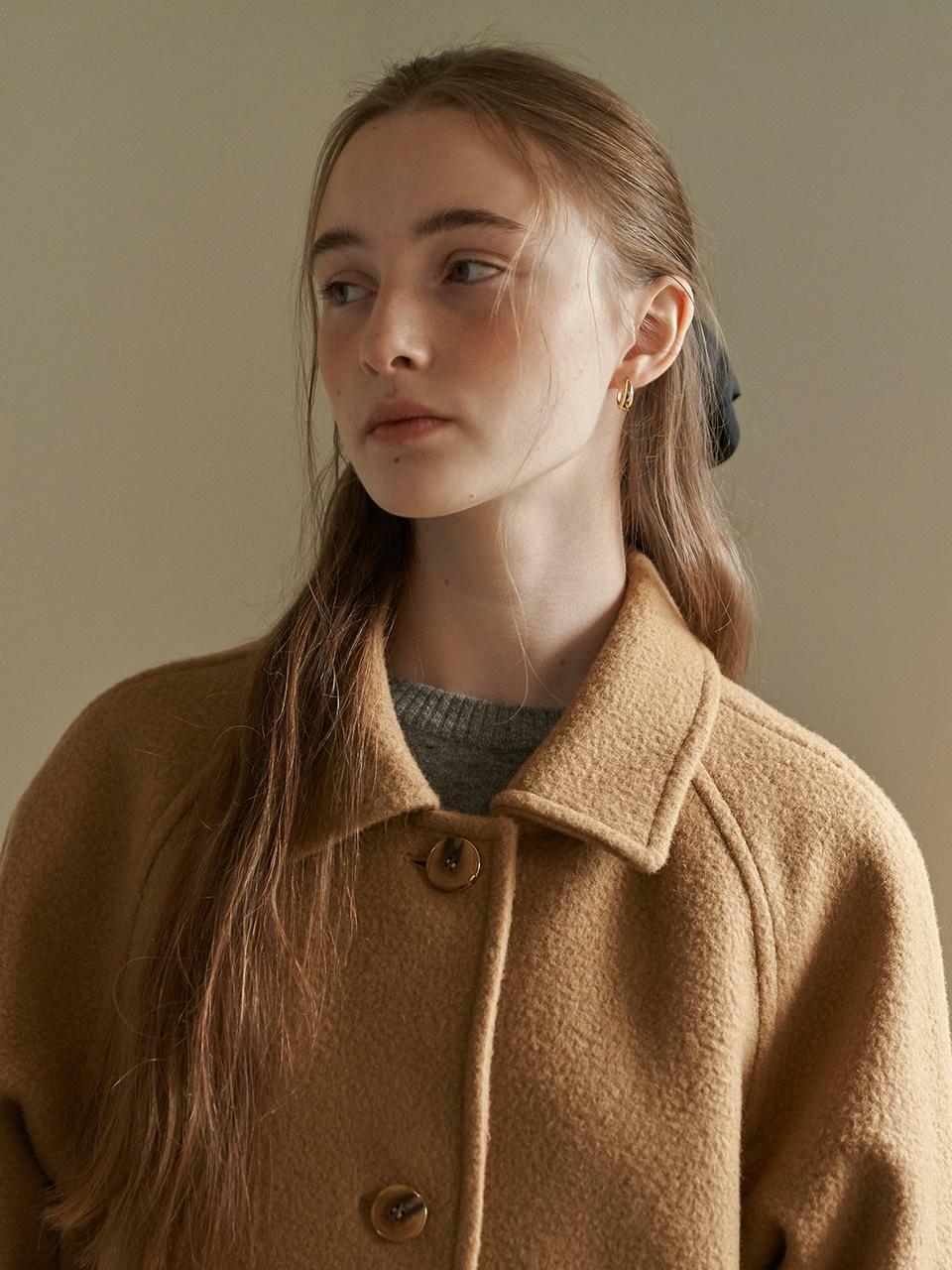 Oversized raglan coat-beige - 하고 Oversized raglan coat-beige