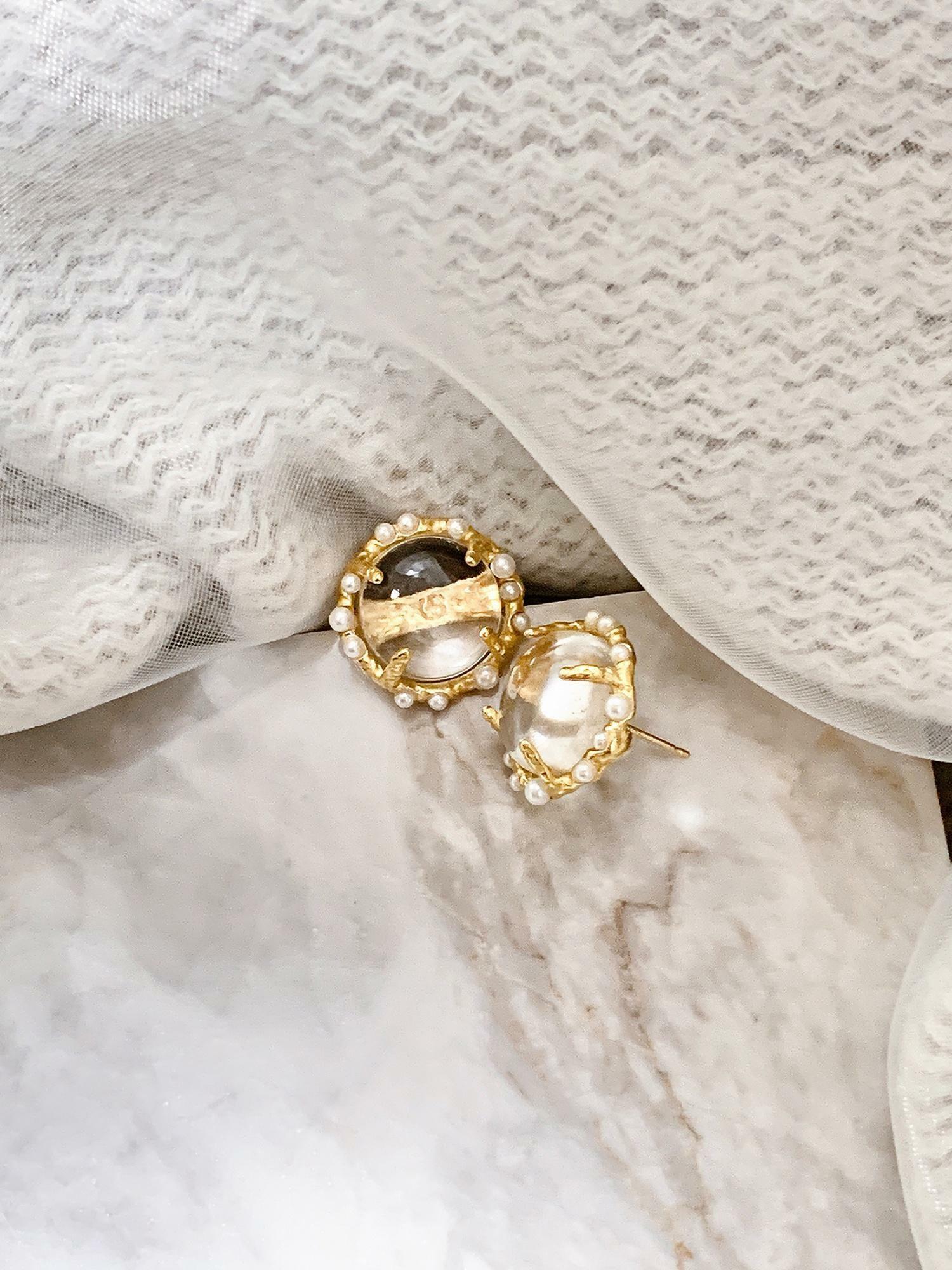 [티파니 착용] GG CRYSTAL EARRING 하고