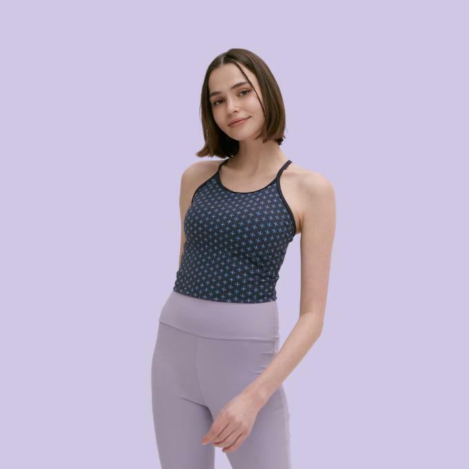 LIGHT+ SOFT/SIMPLE CROP - NAVY FLOWER - HAGO(하고)
