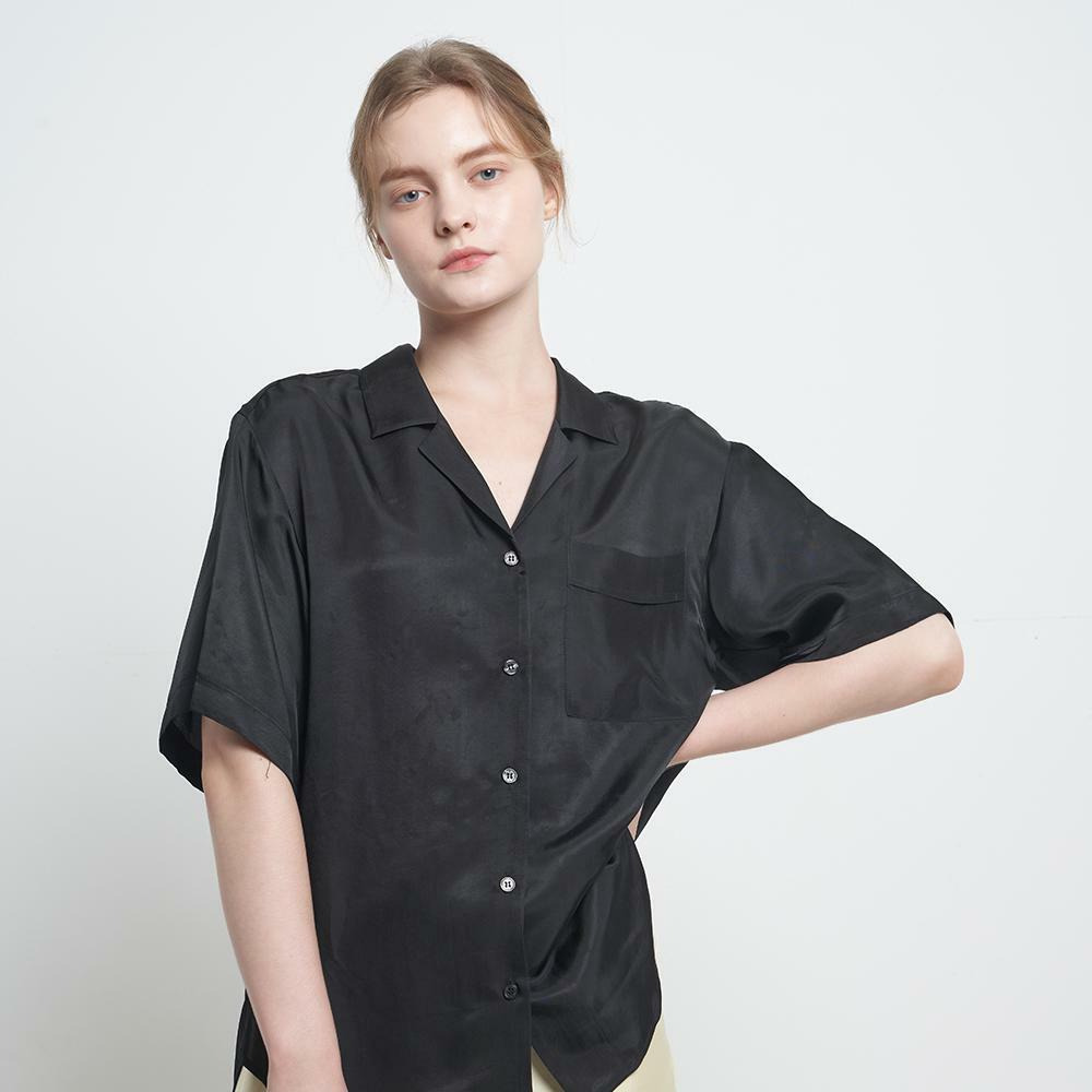 Short Sleeve Boyfriend ShirtBlack 하고