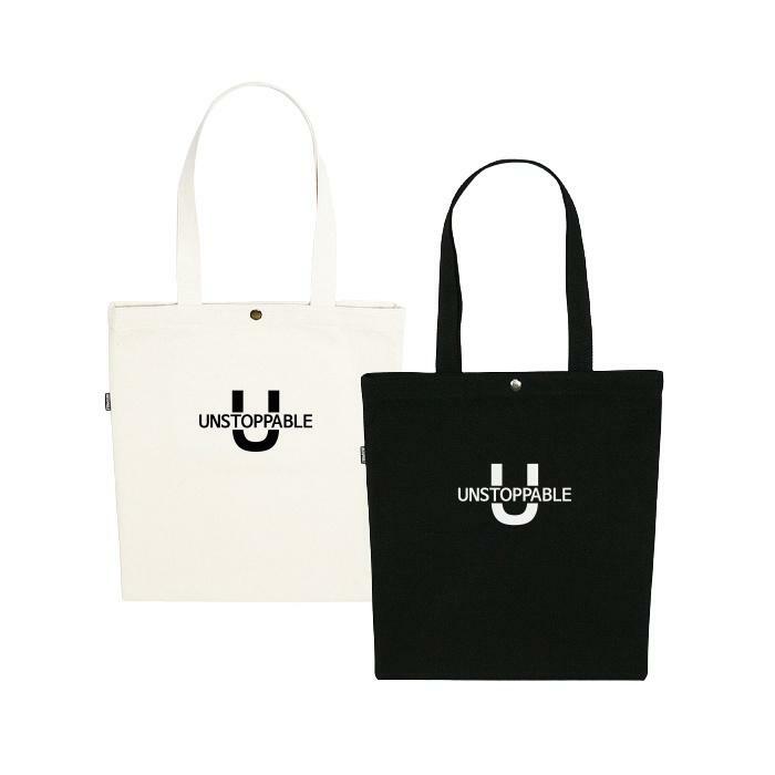 (2팩) UNSTOPPABLE 언스탑퍼블 u로고 에코백 - 하고 (2팩) UNSTOPPABLE 언스탑퍼블 u로고 에코백