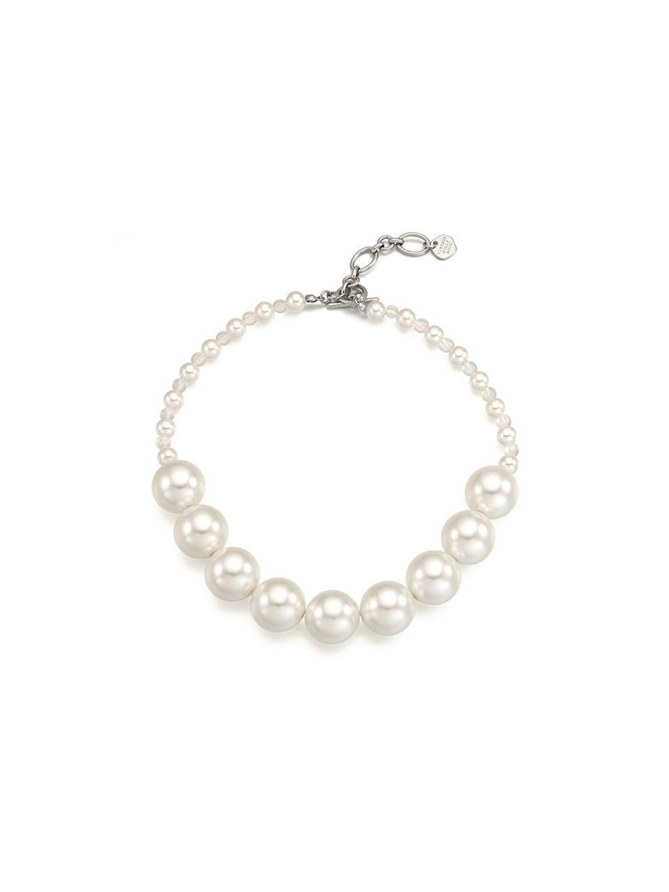 Volume Pearl Bubble Necklace 하고
