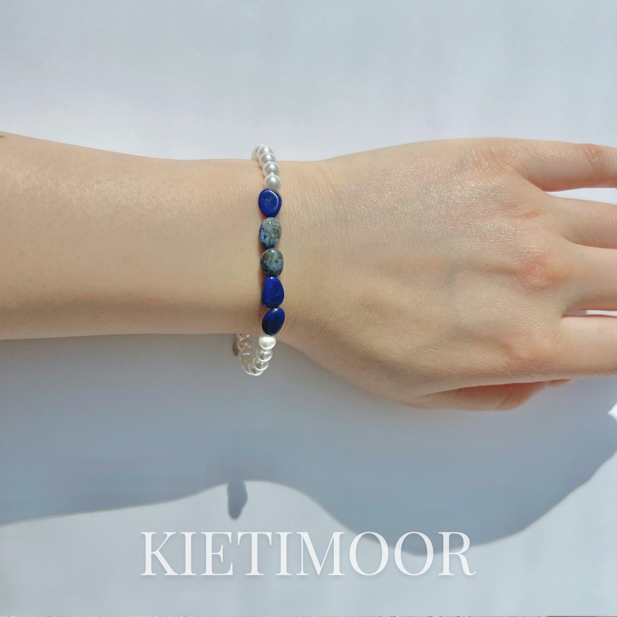 Lapis Pearl Bracelet (Silver925) - 하고