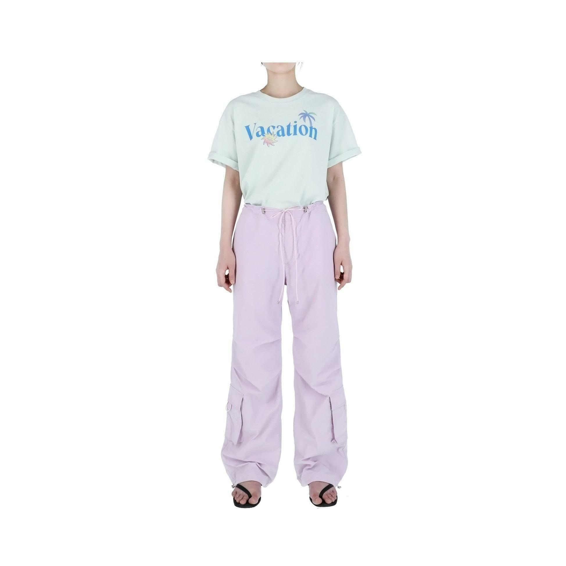 PASTEL STRING CARGO PANTS (LIGHT PURPLE) 하고