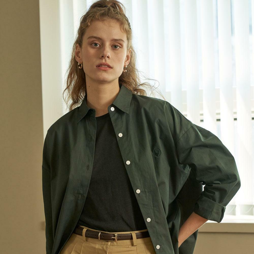 round-logo-shirt-green