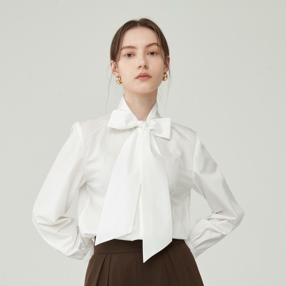 Ribbon Tie Blouse 하고