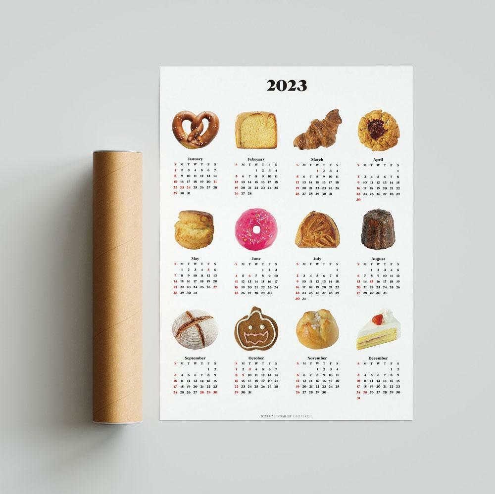 2023년 달력, Bread Calendar Poster A2 하고