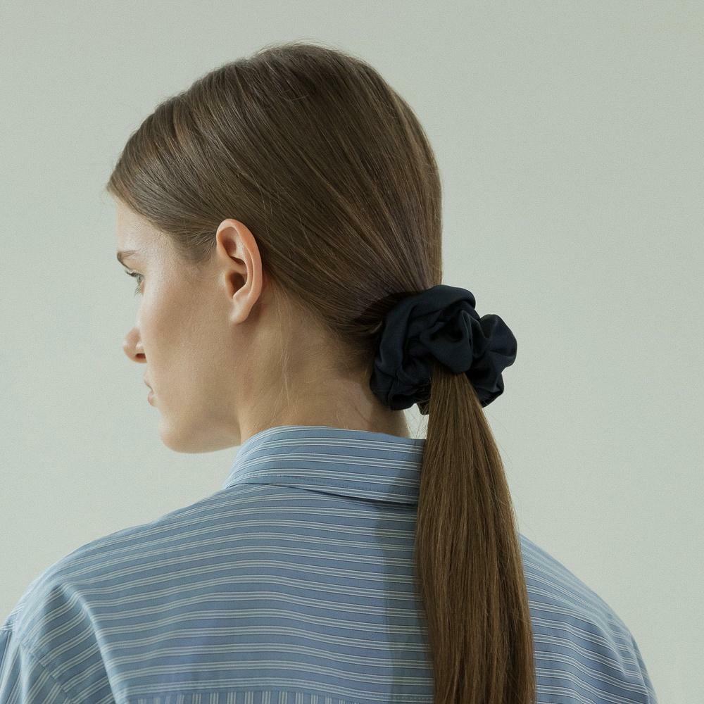 Satin volume scrunchie - S (3color) - HAGO(하고)