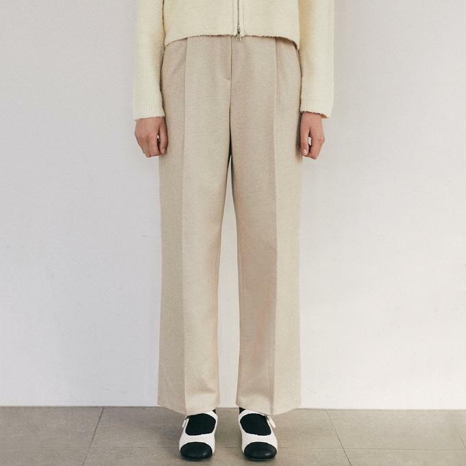 Modern Slacks MODERN PINTUCK SLACKS_BEIGE - HAGO(하고)