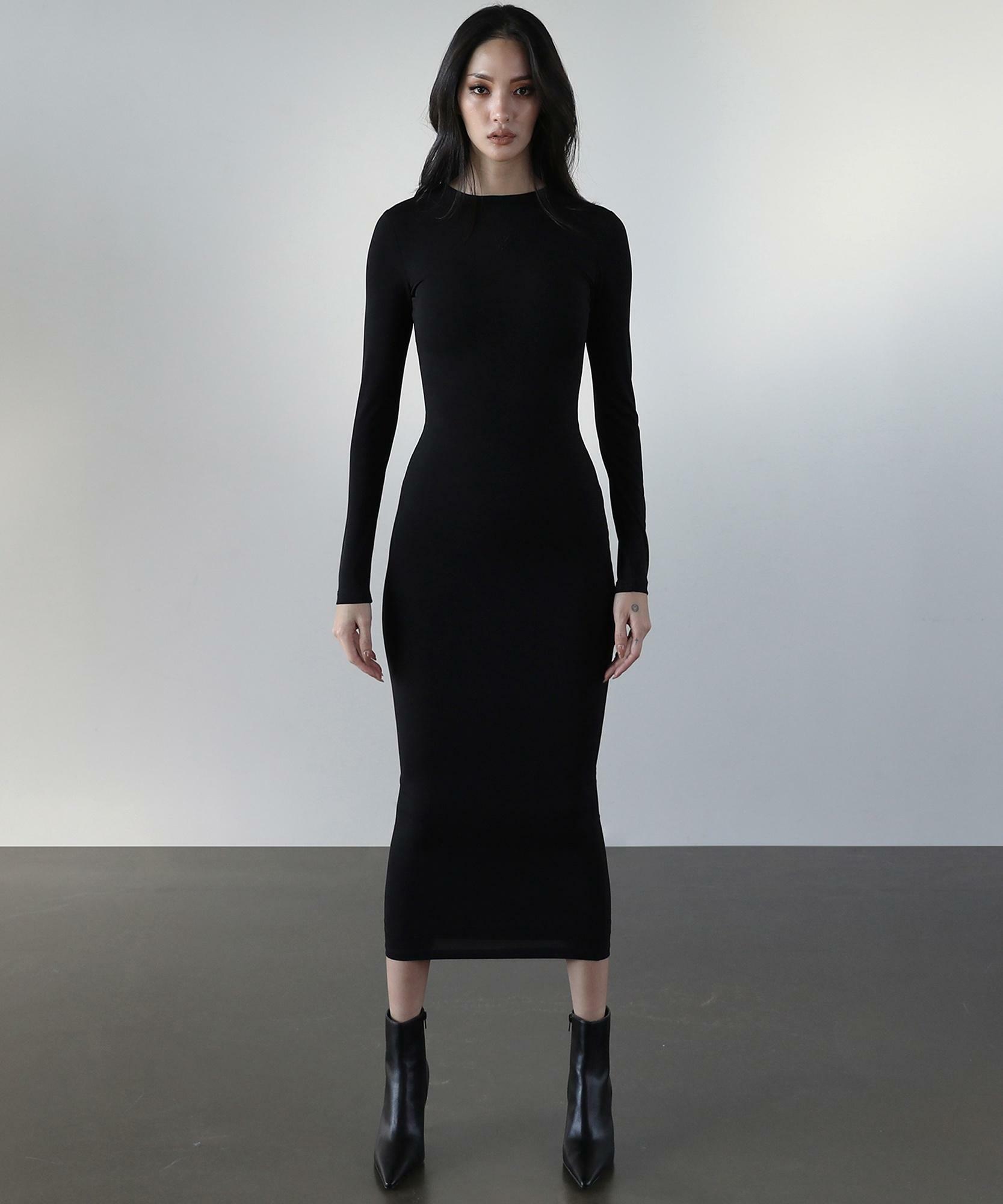 [w-dress17-68]그라니아 맥시 드레스 - 블랙 - 하고 [w-dress17-68]그라니아 맥시 드레스 - 블랙