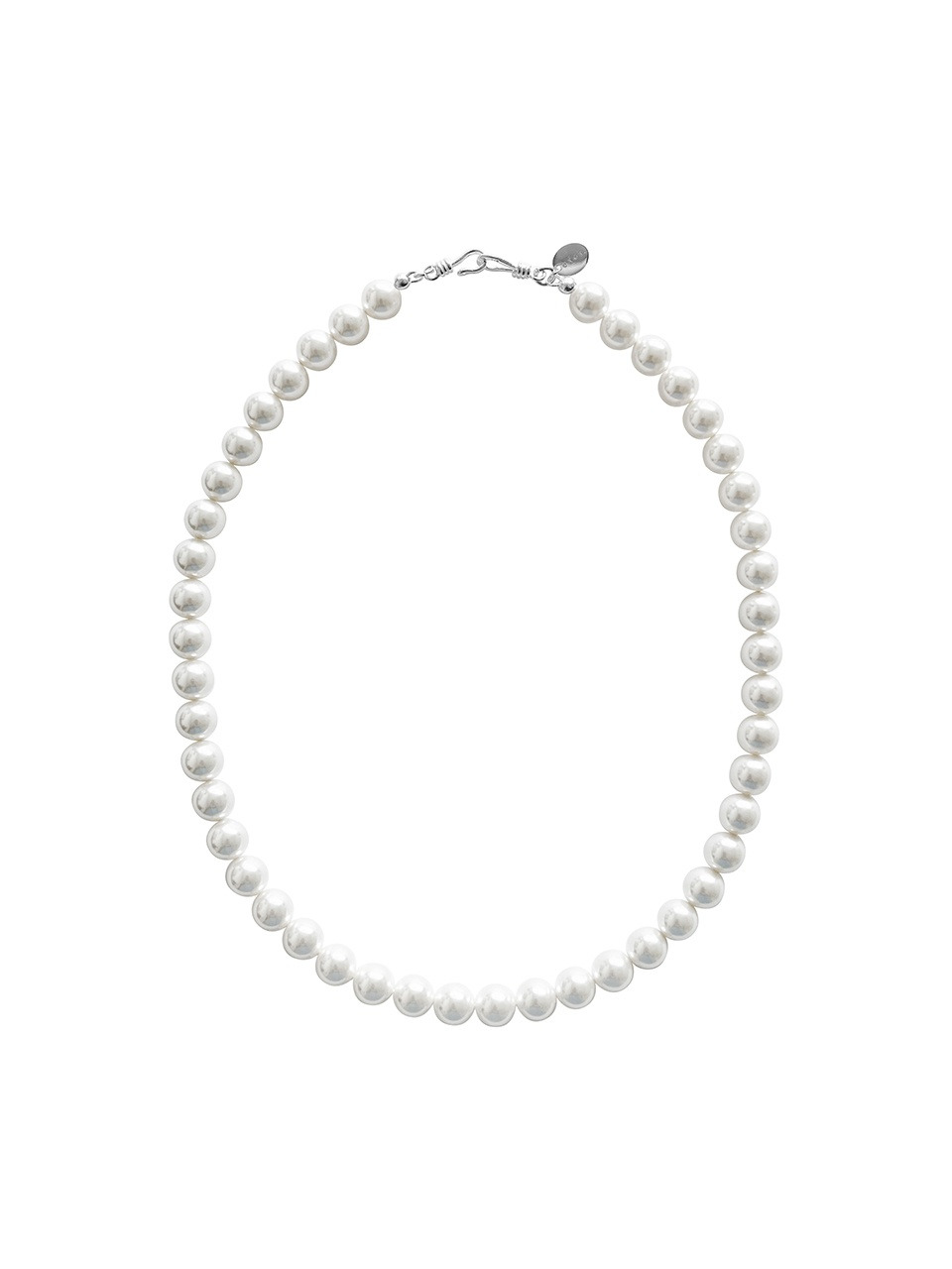 8mm Quartz Ball Necklace_WH - HAGO(하고)