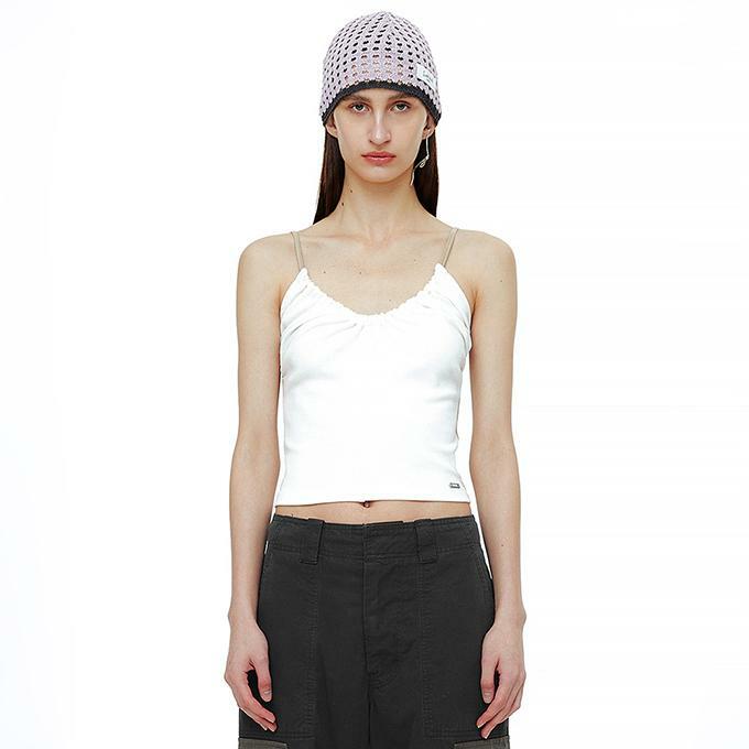 Contrasted Halter Neck Top main image 1