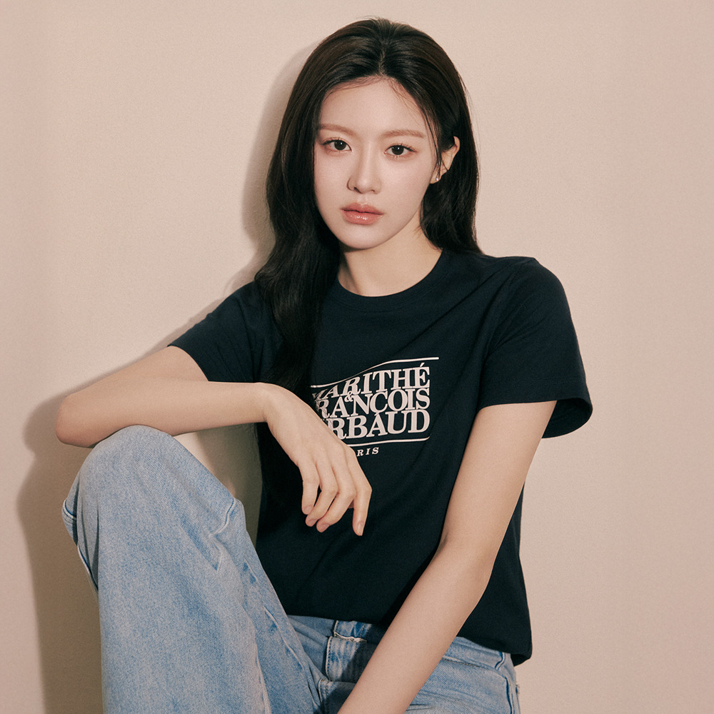 W CLASSIC LOGO TEE navy - 하고