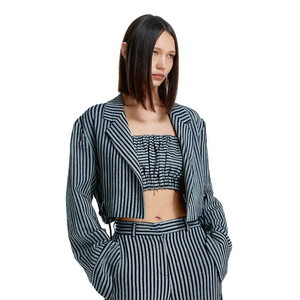 Crop Robe STRIPE CROP ROBE - HAGO(하고)