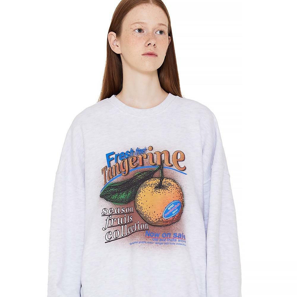 TANGERINE SWEATSHIRTS (LIGHT MELANGE) 하고