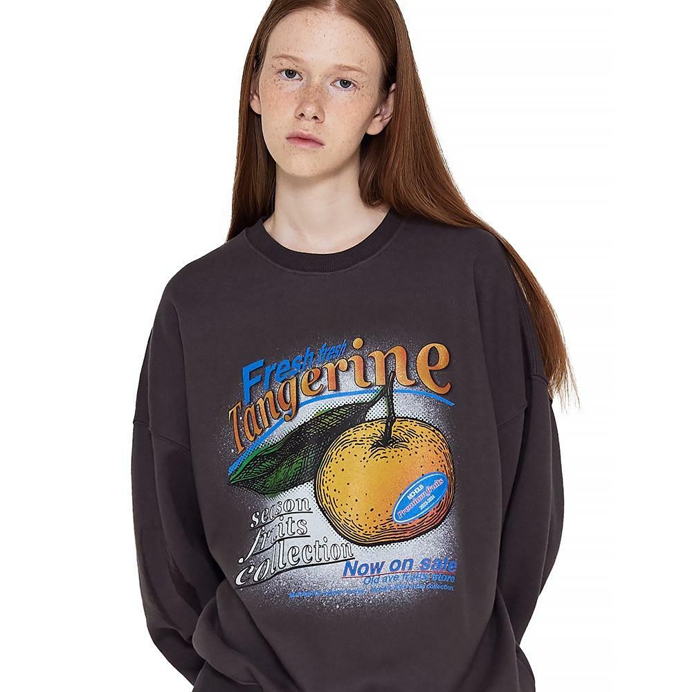 TANGERINE SWEATSHIRTS (CHARCOAL) 하고