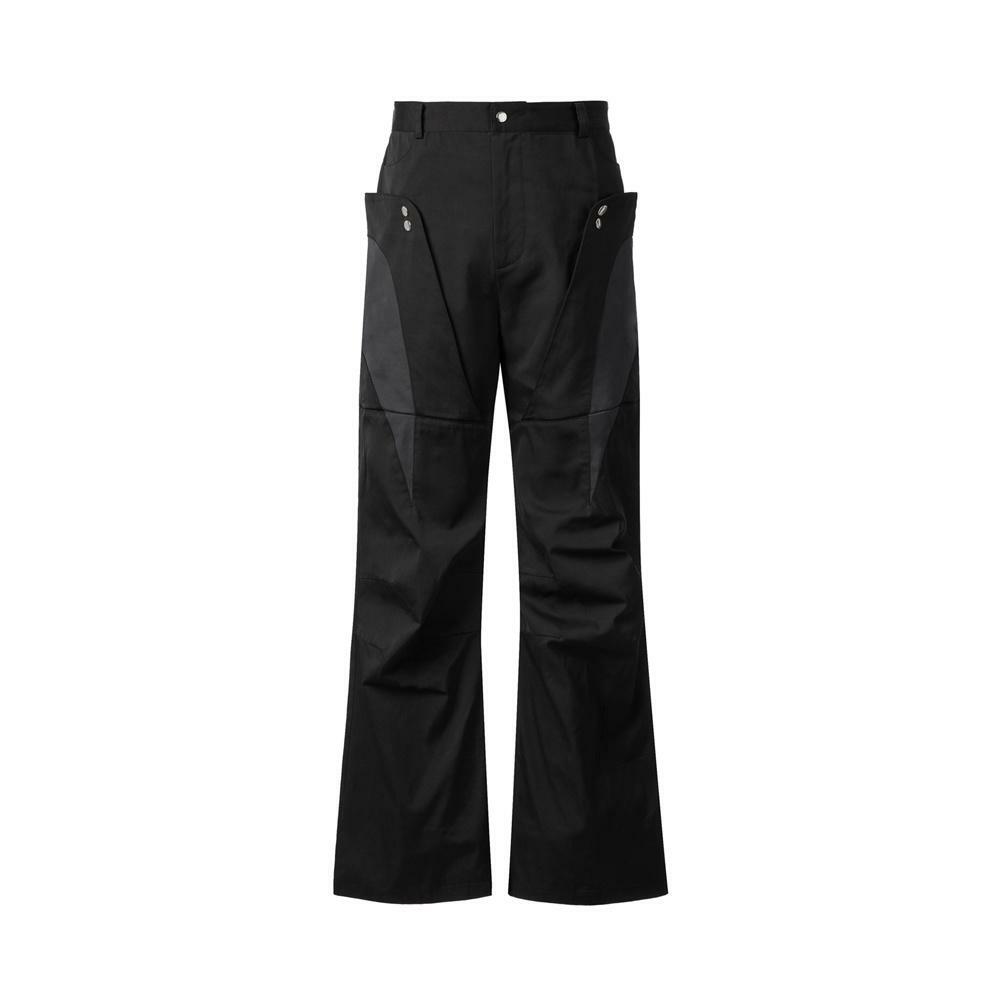 003-23 flap pocket pants - black - 하고