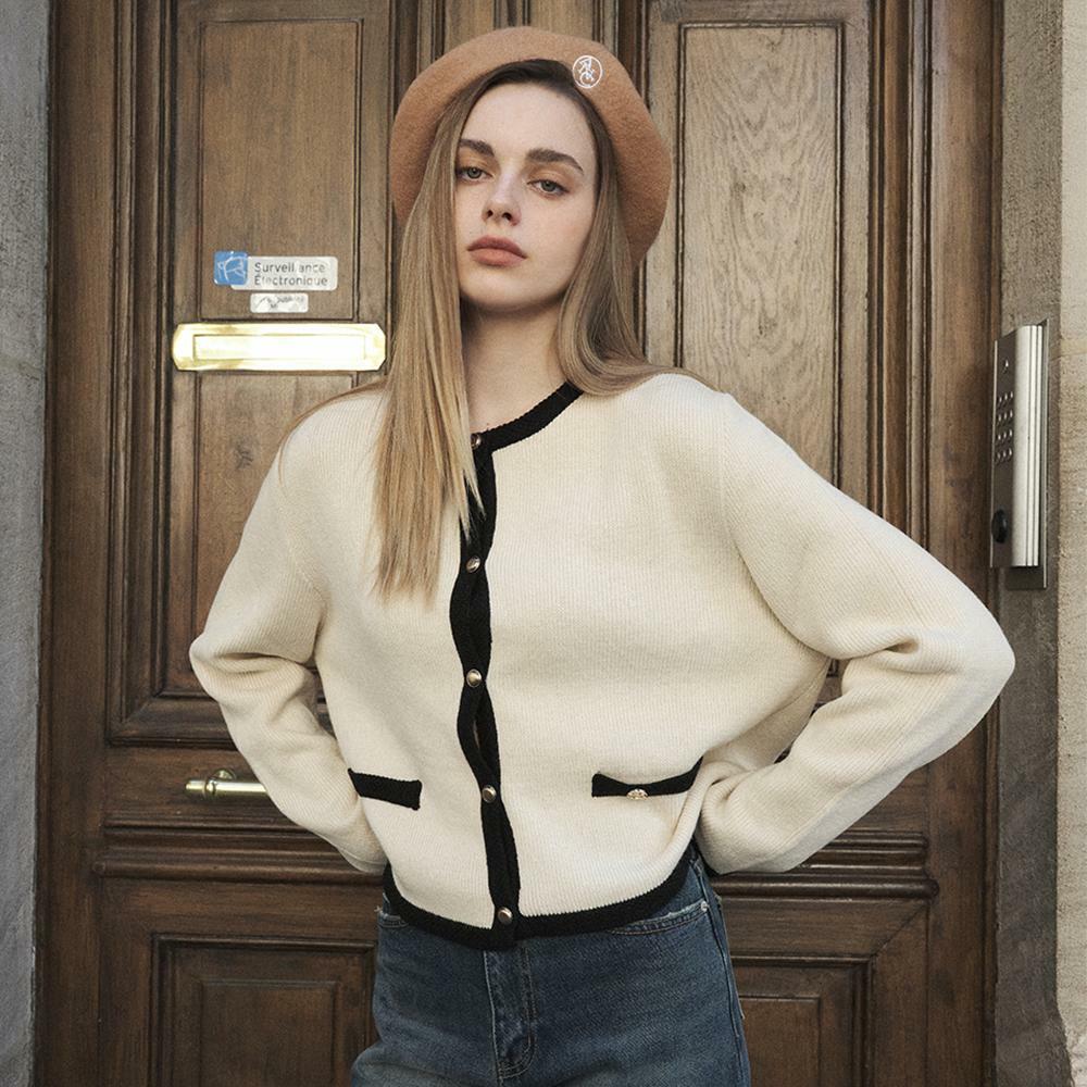 ANC COLOR LINE KNIT CARDIGAN_2COLOR - HAGO(하고)