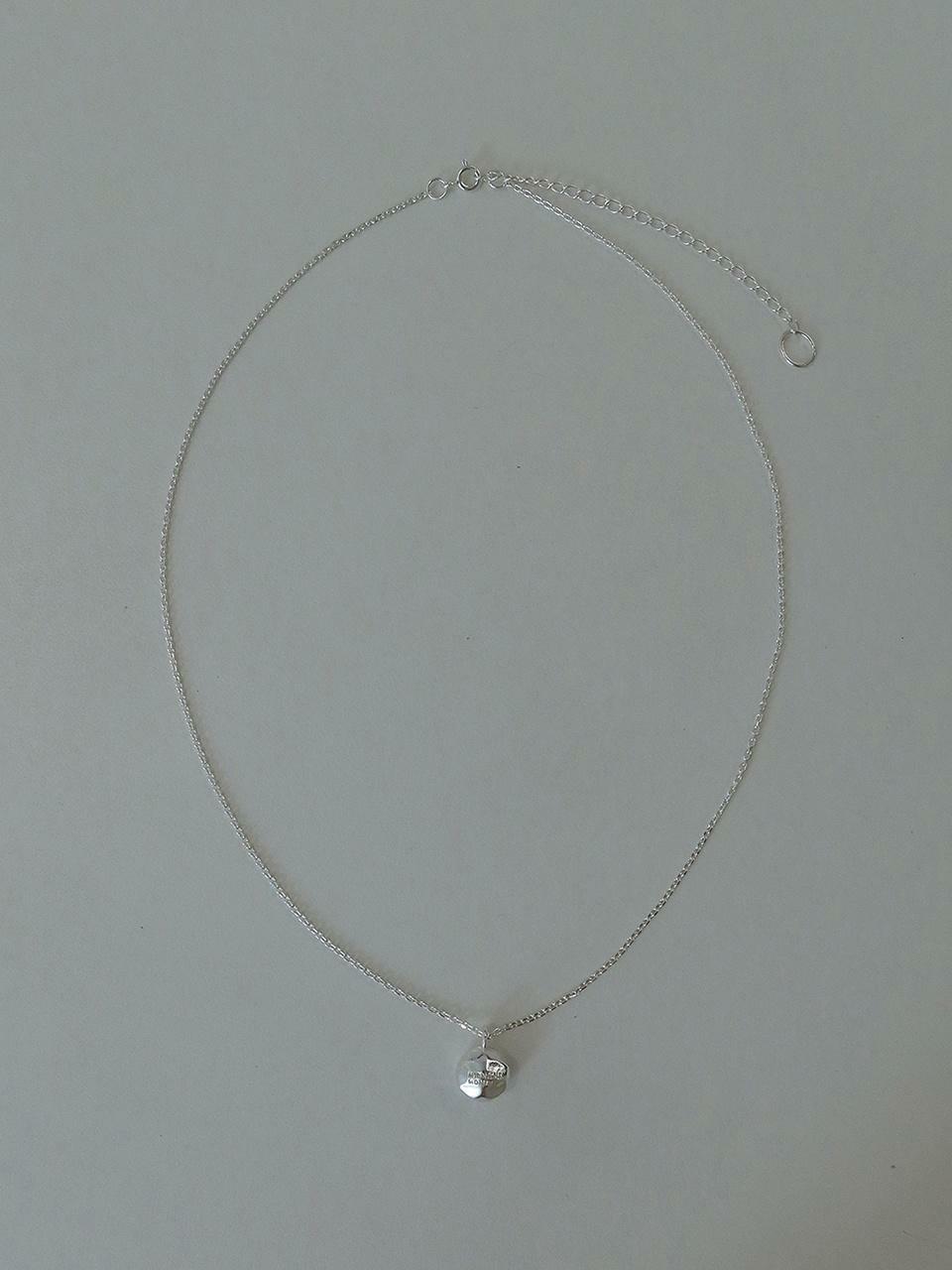 bumpy thin chain necklace - silver - HAGO(하고)