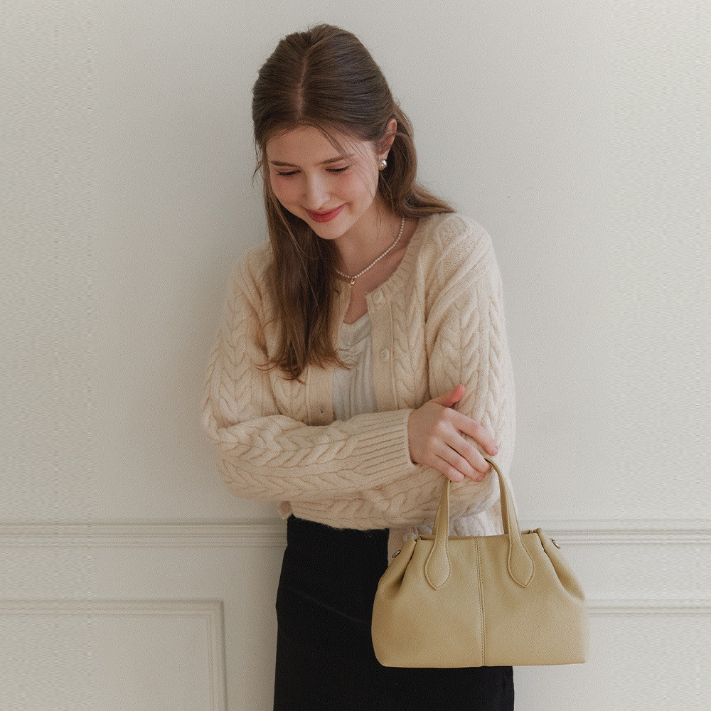 보네르 토트백 Bonheur Tote Bag_Yellow - HAGO(하고)