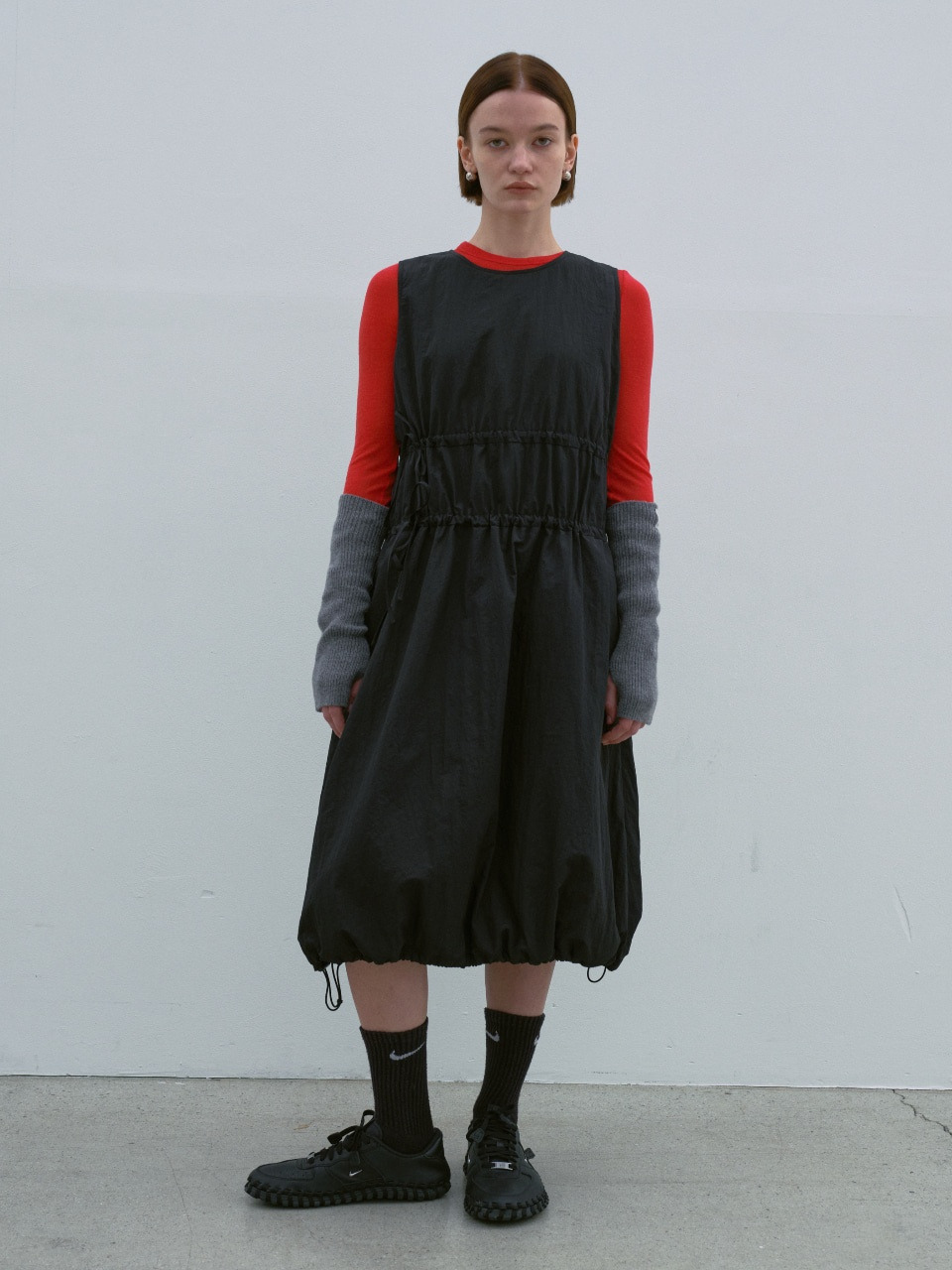 Hypedrop - Hdyuna Ss Polo Balloon Dress 32000587 - 5140141 - Black