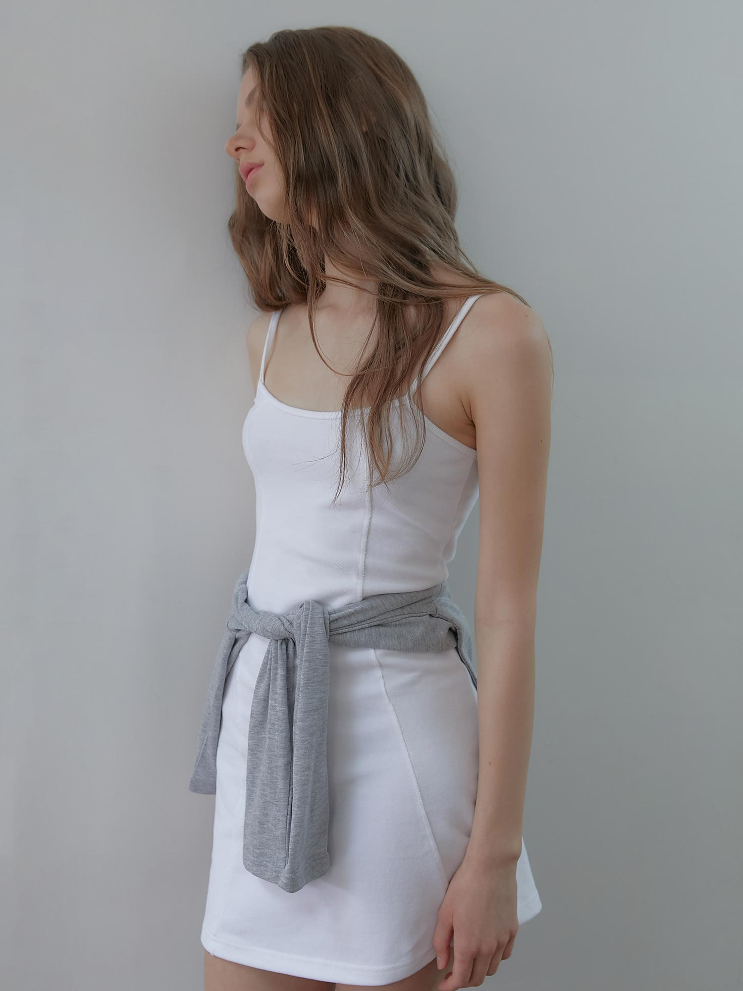 [2차] fuzzy line onepiece (white) - HAGO(하고)