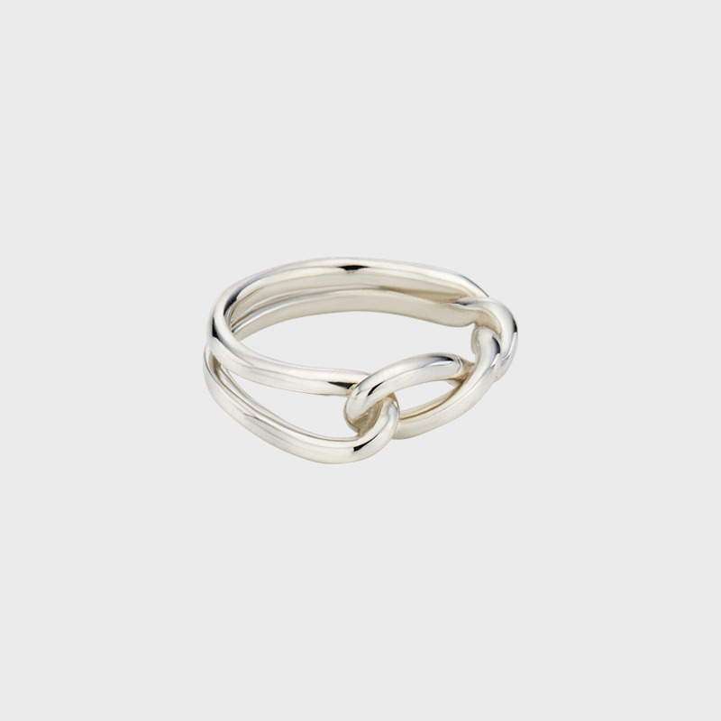 [Silver925] Melting Tie Ring (SILVER) - HAGO(하고)