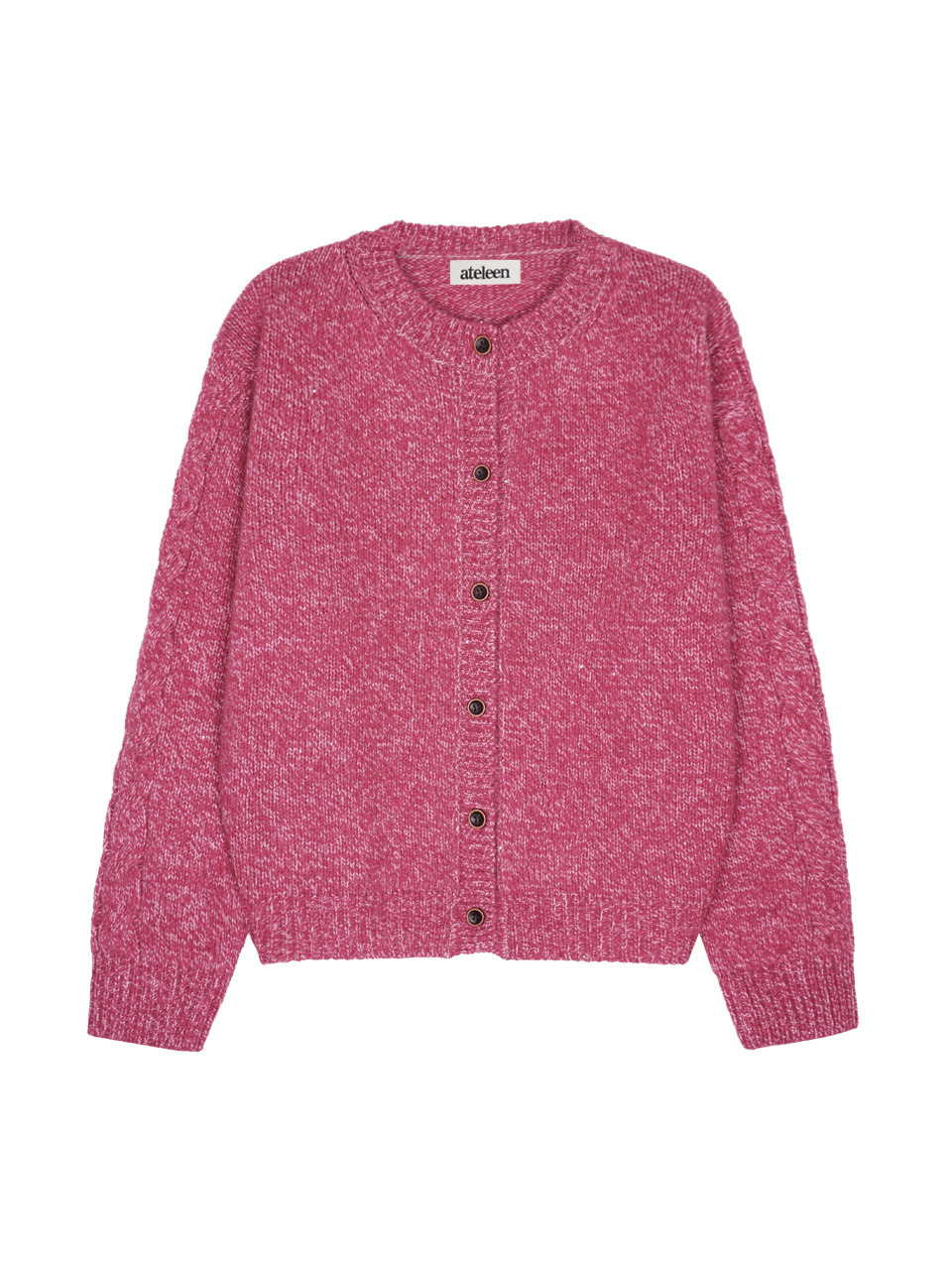 Spangle Mix Color Knit Cardigan (Pink) - 하고(HAGO)