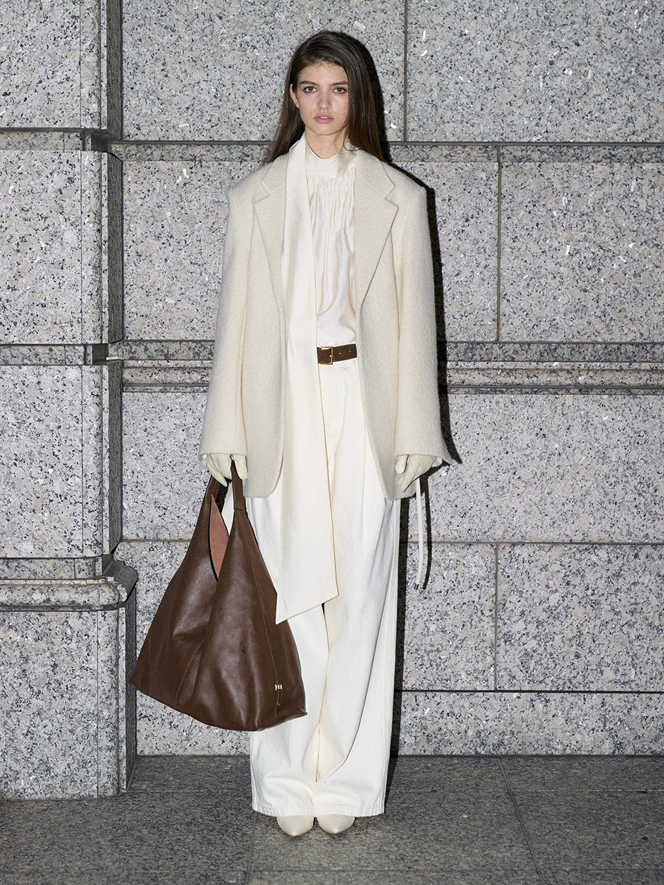 Hairy Alpaca String Over Jacket - 하고(HAGO)