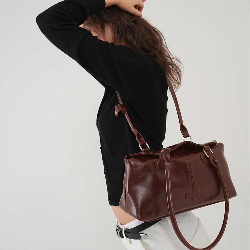 라모백 미디움 브라운 Ramo bag medium Brown - HAGO(하고)