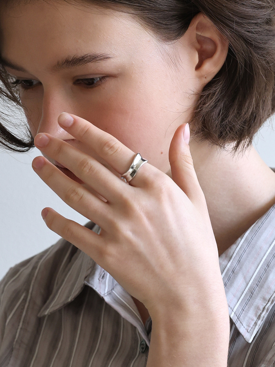 [silver 925] Wavy Reversible Ring - HAGO(하고)