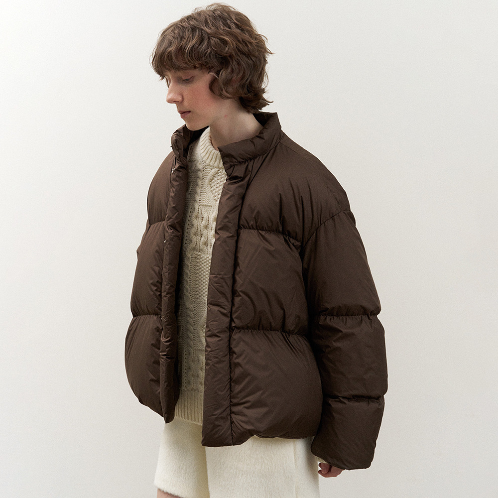 Dolo Short Padding Jumper (Brown) - HAGO(하고)